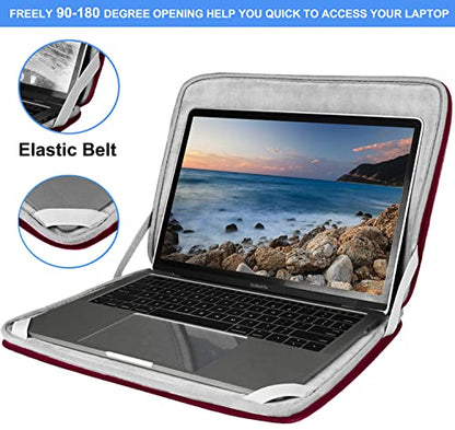 Laptop Case 15.6 Inch, Durable Shockproof Protective Cover Flip Case Briefcase Carrying Bag Compatible with 15.6" HP, ASUS, Lenovo, Acer, Notebook, Computer, Ultrabook, Chromebook, Red - color: Red, size: 15.6 Inch