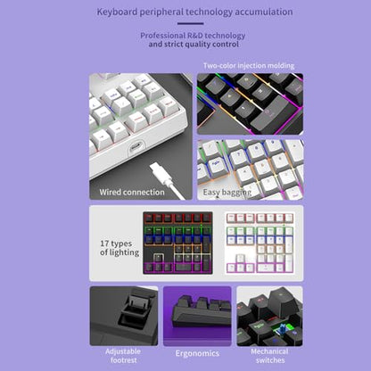 XUMIUZIY Number Pad, Mechanical Numeric Keypad with RGB Backlit, Hotswap Blue Switches, PBT Keycaps, 34 Keys USB Wired Numpad for Laptop, Computer, PC (White) - color: White