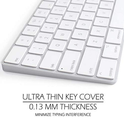 ProElife Keyboard Cover Skin for 2018-2017 Apple Magic Keyboard with Numeric Keypad A1843 US Enter MQ052LL/A Wireless Bluetooth Keyboard Ultra Thin Full Size TPU Protector, 0.13 mm, Transparent Clear | Clear, US Enter, Ultra Thin (0.13 mm), Full Size TPU