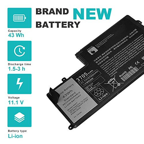 43Wh TRHFF Laptop Battery for DELL Inspiron 14 5442 14 5443 14 5445 14 5447 14 5448 14 5457 15 5542 15 5543 15 5545 15 5547 15 5548 15 5557 DELL Latitude 3450 3550 0PD19 1V2F6 P39F P49G P51G 7P3X9 - size: 12.19*7.27*0.24inch 5547
