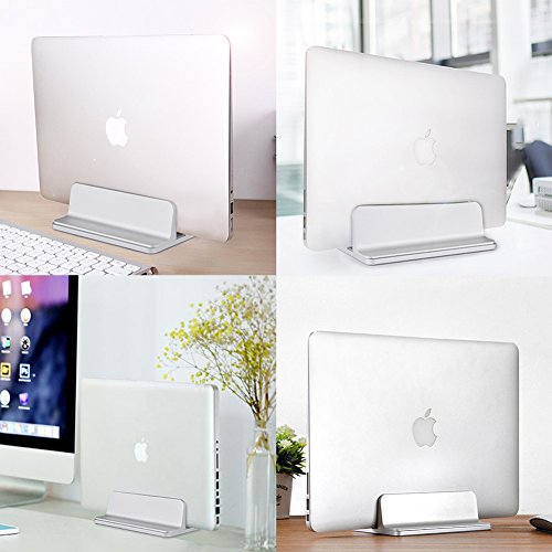 Laptop Stand, Cradle for Laptops, Adjustable Dock, Holder for MacBook Dell Hp Surface iPad - Silver