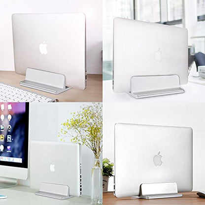 Laptop Stand, Cradle for Laptops, Adjustable Dock, Holder for MacBook Dell Hp Surface iPad - Silver