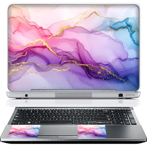 13 13.3 Inch Laptop Skin Sticker Cover Premium Sticker Cover Art Decal Decorative (Included 2 Wrist Pad Skins) - Marble Waves - color: 3632A, size: 13 Inch