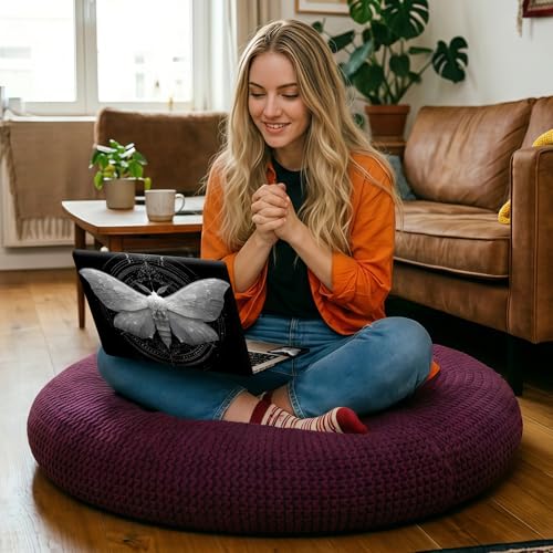 Black and White Moth Universal Laptop Skin Sticker 3PCS, Protective Decal Trim-to-Fit 11.6" 13.3" 14" 15.6" Laptop Vinyl Cover, Removable Anti-Scratch Computer Decal Protector - color: Black and White Moth