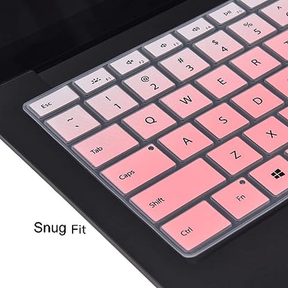 Keyboard Cover for 2023-2019 Microsoft Surface Laptop 6 5 4 3 Gen 13.5" & 15", Surface Book 3 13.5 and 15 inch, Protector Accessories(Not Fit Surface Laptop 7 2024 2025) - Ombre Pink - color: Ombre Pink