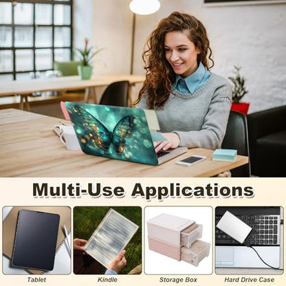 Universal Laptop Skin Sticker, 11-15.6 Inch Reusable Vinyl Laptop Skin Decal, Scratch Resistant Waterproof Cover, Easy to Trim & Apply, Butterfly - color: Butterfly