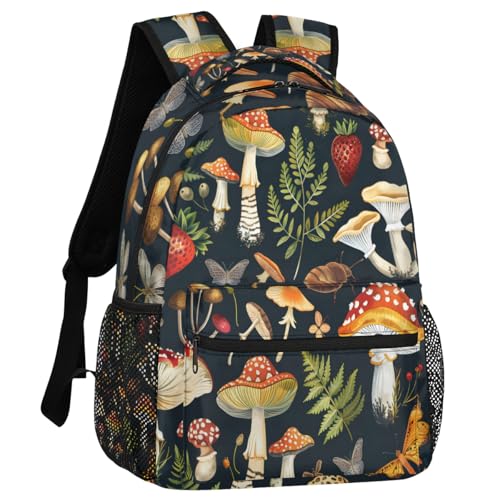 Mushroom Backpack for Women Men Adults Shoulder Computer Laptop Backpack Sports Hiking Gym Workout Travel Casual Daypack - color: Multicolor 13
