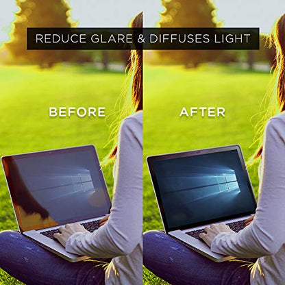 Matte Anti Glare Screen Protector for ASUS ZenBook Flip 15 [Q538EI, Q538EI-202.BL] 15.6 inch Touch Screen Laptop [2 PACK]