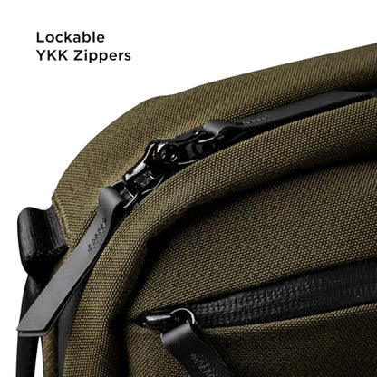 ALPAKA Elements Tech Brief Pro 12L Laptop Briefcase Backpack Green | For 16-inch Laptop, Detachable & Hidden Strap, Luggage Pass-Through, YKK AquaGuard Zipper, Weatherproof Fabric Axoflux 600D