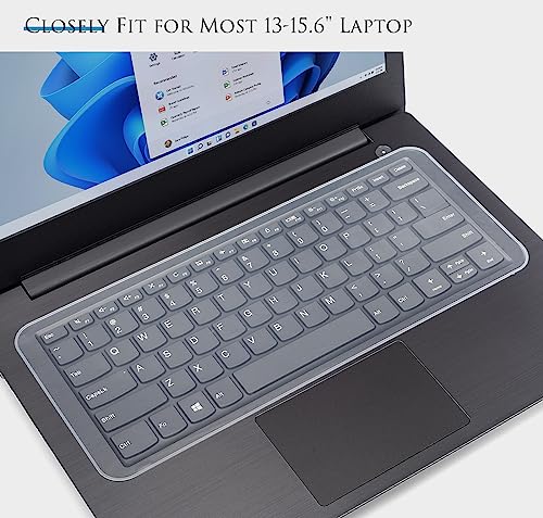 Universal 13" 14" Laptop Keyboard Cover Skin for 13-14 Inch Laptop Notebook Keyboard, Ultra Thin Dell HP Acer ASUS Lenovo MacBook Keyboard Protector(12.2" x 5.07") - Clear - size: 13-14 inch Universal Laptop Keyboard