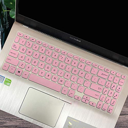 15.6 Inch Keyboard Cover Skin Compatible for Asus VivoBook 15 X512FL X512UF X512UA X512FA X512da X512UB F512 F512U F512DA X512 Y5000U,Black - color: Black