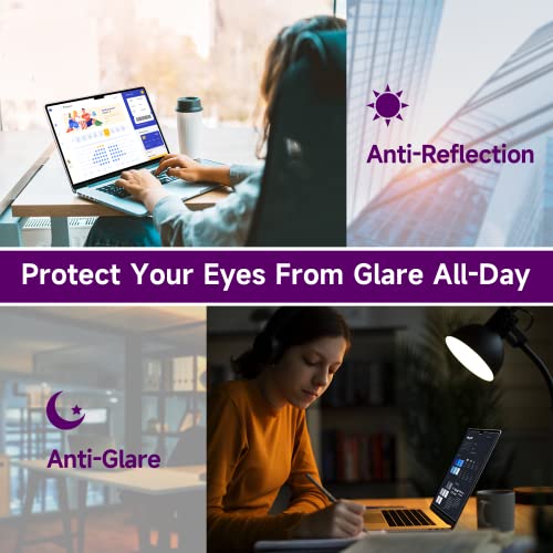 2 Pack Anti Blue Light Screen Protector Compatible with Macbook Pro 14 inch (2021-2026, M1-M5, Pro/Max), Eye Protection Anti Glare Computer Screen Cover for Mac Pro 14.2in - size: MacBook Pro 14-inch(2021-2026, M1,M2,M3,M4,M5)