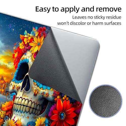 Universal Laptop Skin Sticker Decal, 12"-15.6" Aesthetic Vinyl Wrap, Sugar Skull Carnival Waterproof Notebook Cover Art Protector for MacBook HP Dell Lenovo, Fits 13" 14" 15" 15.6" - color: Sugar Skull Carnival
