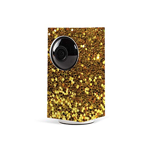 MightySkins Skin Compatible with Wyze Cam Pan - Gold Dazzle | Protective, Durable, and Unique Vinyl Decal wrap Cover | Easy to Apply, Remove, and Change Styles | Made in The USA - color: Gold Dazzle