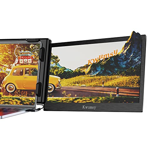 SMISEACOW P1 Plus 13.5" Folding Portable Monitor for Laptop FHD IPS Laptop Dual Screen Extender Compatible with Windows,Mac,Linux & Chrome,PS5,Fits 13.3-16.5'' Sizes USB-C or HDMI Transfer Video