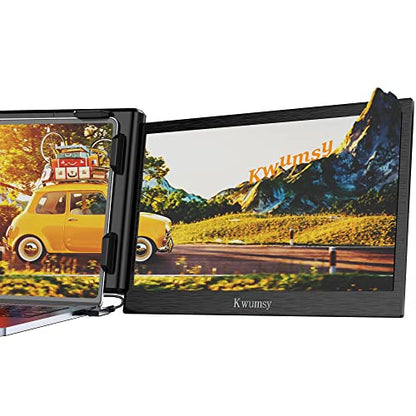 SMISEACOW P1 Plus 13.5" Folding Portable Monitor for Laptop FHD IPS Laptop Dual Screen Extender Compatible with Windows,Mac,Linux & Chrome,PS5,Fits 13.3-16.5'' Sizes USB-C or HDMI Transfer Video