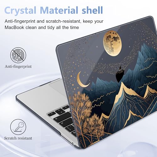 May Chen Compatible with MacBook Pro 13 inch Case with Touch Bar 2022 2021 2020 Release A2338 M1/M2 A2251 A2289, Plastic Hard Shell Case with Keyboard Cover, Traditional - color: Traditional