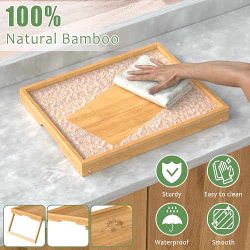 Bamboo Bed Tray Table with Folding Legs, Medium, Bamboo | FSC-certified bamboo bed tray with folding legs, handles and raised edges for meals, reading, laptops and serving in bed. - color: Bamboo, size: Medium