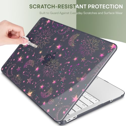 May Chen Compatible with MacBook Neo 13 inch Case 2026 Model A3404, Plastic Hard Shell,Keyboard Cover,Screen Protector,Dust Plug, for MacBook Neo 13" with A18 Pro Chip,Cosmic Galaxy - color: Cosmic Galaxy