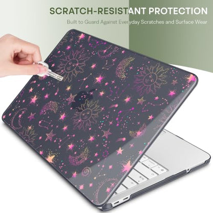 May Chen Compatible with MacBook Neo 13 inch Case 2026 Model A3404, Plastic Hard Shell,Keyboard Cover,Screen Protector,Dust Plug, for MacBook Neo 13" with A18 Pro Chip,Cosmic Galaxy - color: Cosmic Galaxy