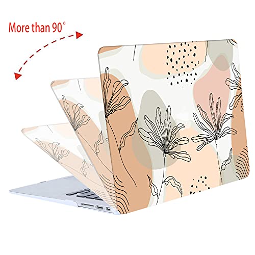 LanBaiLan Compatible with MacBook Air 13 inch Case M5 2026 M4 2025 M3 M2 2024-2022 A3449 A3240 A3113 A2681, 13.6 Plastic Hard Shell Case & Keyboard Cover, Aesthetic Flower - color: Aesthetic Flower