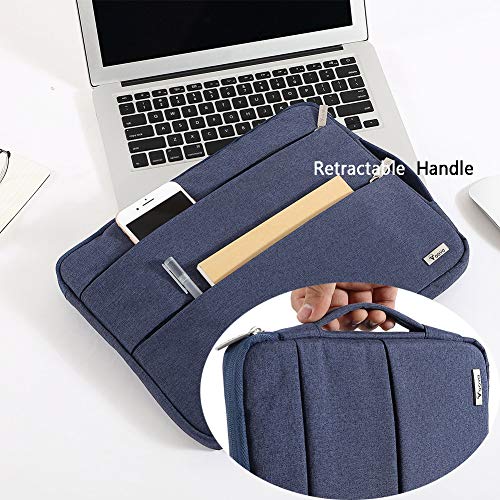Voova Laptop Sleeve Carrying Case 15.6 16 Inch,Slim Computer Cover Bag Compatible with MacBook Pro 15/16, Dell xps 15,15-16 Inch HP Dell Asus Acer Laptop, Blue - color: Blue, size: 15.6-16 Inch