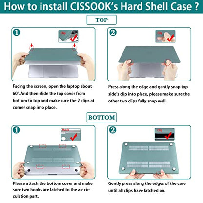 CISSOOK Clear Glitter Case for MacBook Pro 13 Inch 2020-2025 Release A2338 A2251 A2289, Plastic Bling Hard Shell Case with Keyboard Cover for MacBook Pro 13 M1 M2 Sparkly | 4in1 Set Plastic Bling Hard Shell Case with Keyboard Cover for MacBook Pro 13 M1 M