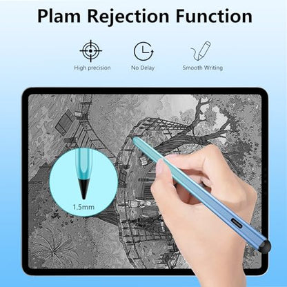 TaIYanG iPad Stylus Pen for iPad 2018-2026, Palm Rejection, Fast Charging | Tilt Sensitivity, for iPad Pencil A16 /10/9/8/7/6, Pro 11/13" (M5/M4),Air M4/M3/M2/5/4, Pro 11/12.9",Mini 6/5,Gradient Blue - color: Gradient Blue