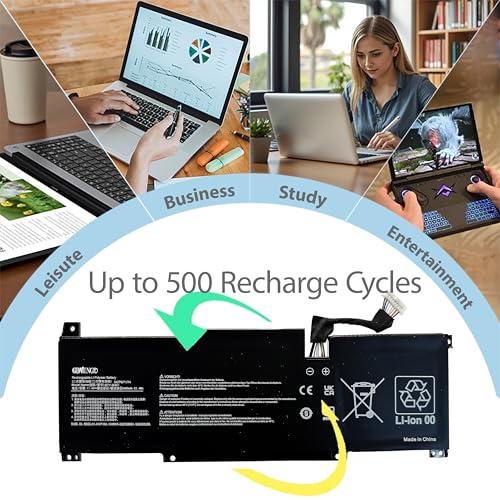 BTY-M491 Laptop Battery Replacement for MSI Modern 15 A10RAS A10RB A10M MS-1551 A11M A11SB MS-1552 A4M A4MW MS-155K A5M Summit B15 A11M Stealth 15M 925QA048H 3ICP6/71/74