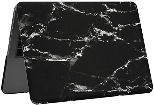 UESWILL Marble Pattern Smooth Hard Shell Case Compatible with MacBook Pro 13 inch with Retina Display No CD-ROM (Model A1502/A1425, Early 2015/2014/2013/Late 2012), (Black/White) - color: Pattern: Marble Black/White, size: MacBook Pro 13" Retina A1502/A14