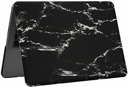 UESWILL Marble Pattern Smooth Hard Shell Case Compatible with MacBook Pro 13 inch with Retina Display No CD-ROM (Model A1502/A1425, Early 2015/2014/2013/Late 2012), (Black/White) - color: Pattern: Marble Black/White, size: MacBook Pro 13" Retina A1502/A14