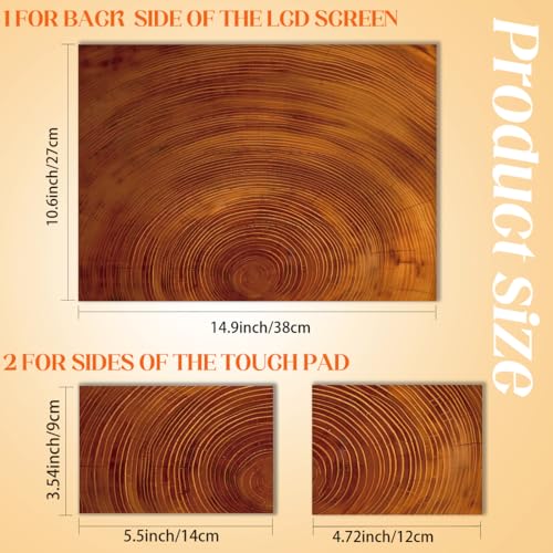 SUPERDANT Laptop Skin Sticker Tree Ring Growth Laptop Decals Personalized Universal Notebook Computer Wrap Vinyl Skin Stickers Cover Art Decal Removable 12-15.6 Inch Waterproof Gifts - style: Growth Ring Pattern