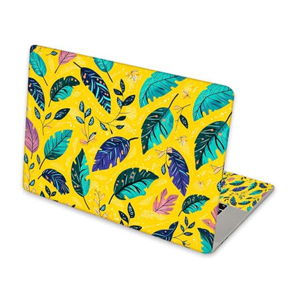 Universal Laptop Skin Sticker for 12/13/14/15.6 Inch Laptops, Reusable Vinyl Laptop Decal Cover, Waterproof Scratch Resistant Notebook Skin with 2 Wrist Pads,Feather Illustration - color: Feather Illustration