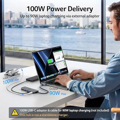Acer USB C Hub, 5-in-1 USBC to HDMI Adapter with 4K@60Hz for Laptop/Mac | USBC Splitter Docking Station with HDMI 2.0, 100W PD, USB-C, USB-A 3.0 & USB-A 2.0 Data Ports for iPad Pro, iPhone 17 Pro Max