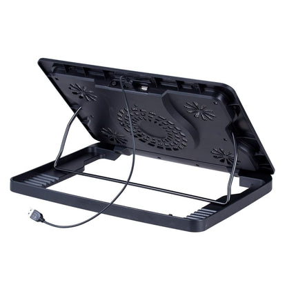 Gatuida Notebook Cooler Cooling Pad with USB Fans Energy-Saving Laptop Cooling Mat Stand for Heat Dissipation Easy Installation Compatible with Laptops