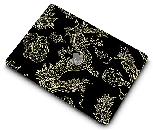 Hard Cover Compatible with MacBook Air 11 inch Case 2015 2014 2013 2012 2011 2010 Realease Model A1465 A1370, Color Printing Matt Plastic Hard Protective Shell Cover Case - Gold Dragon - color: 1058 Gold dragon, size: Air 11" 2010-2015(A1370/A1465)