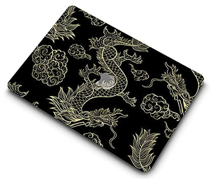 Hard Cover Compatible with MacBook Air 11 inch Case 2015 2014 2013 2012 2011 2010 Realease Model A1465 A1370, Color Printing Matt Plastic Hard Protective Shell Cover Case - Gold Dragon - color: 1058 Gold dragon, size: Air 11" 2010-2015(A1370/A1465)