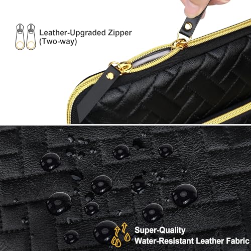 Lacdo 13 Inch Laptop Sleeve Case for 13 inch MacBook Air M5 A3449 (2026), M4 A3240 2025, M3 A3113, M2 A2681, M1 A2337 A2179 A1932 | 13 inch MacBook Neo A18 Pro A3404 (2026) Computer Bag, Elegant Black - color: Elegant Black, size: New MacBook Air/Neo/Pro