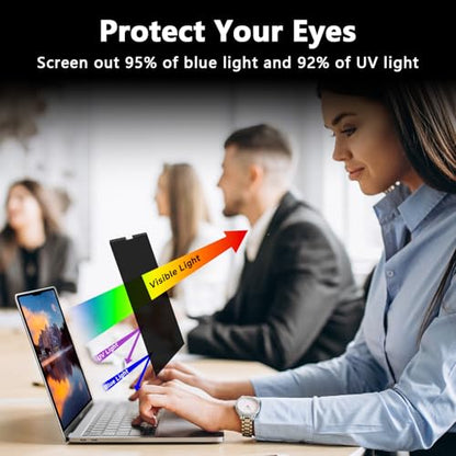 360° Magnetic Privacy Screen for MacBook Air 13.6 Inch (2022-2025, M2/M3/M4), Removable Screen Protector with Webcam Cover to Anti Glare Blue Light 13.6 Inch Privacy Screen Shield - size: Privacy Screen MacBook Air 13.6 Inch