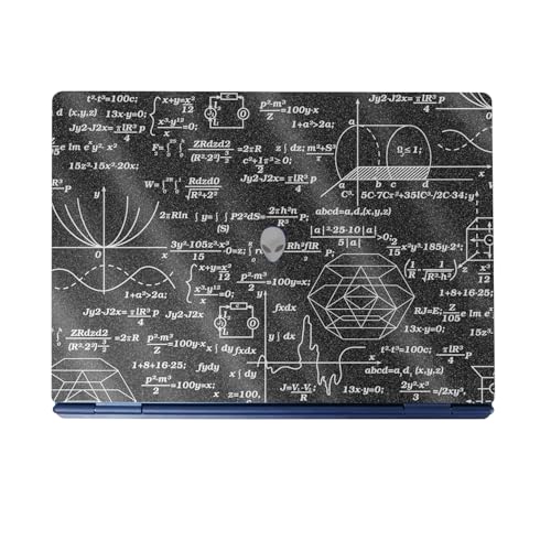 Glossy Glitter Laptop Skin Compatible with Alienware 16/16X Aurora (2025) - Mathematical - Premium 3M Vinyl Protective Wrap Decal Cover - Easy to Apply | Crafted in The USA by MightySkins - color: Mathematical, size: 16/16X Aurora (2025) Full Cover Skin,