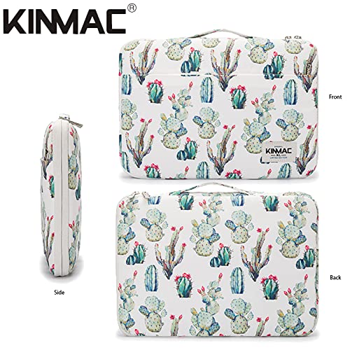 Kinmac 360° Heavy Duty Protective Laptop Computer Sleeve case Bag Cover with Handle for MacBook Pro 14 inch,14 inch-14.4 inch HP Lenovo Dell ASUS Acer Laptop (Cactus) - color: Cactus, size: 13.5 inch-14 inch