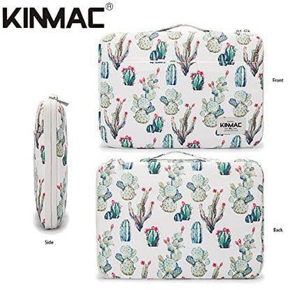 Kinmac 360° Heavy Duty Protective Laptop Computer Sleeve case Bag Cover with Handle for MacBook Pro 14 inch,14 inch-14.4 inch HP Lenovo Dell ASUS Acer Laptop (Cactus) - color: Cactus, size: 13.5 inch-14 inch