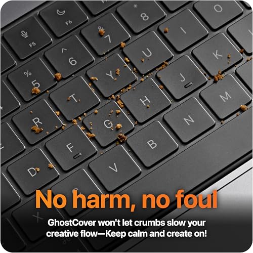 GhostCover Original Premium Ultra Thin Keyboard Cover Protector, Compatible with MacBook Pro 14"/16" M1-M5 Pro/Max, M2-M5 MacBook Air 13"/15", 2026 MacBook Neo 13" (Touch ID), US ANSI Layout, Clear - color: Clear