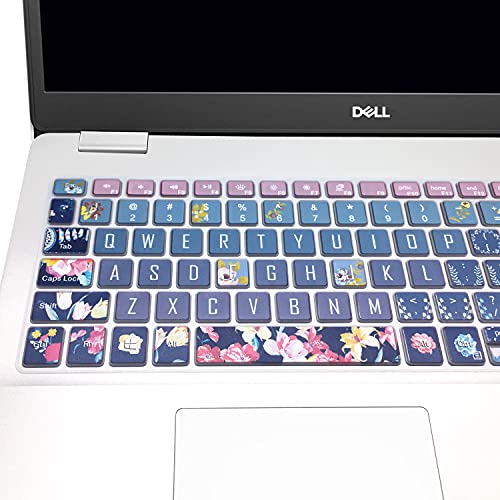 Keyboard Cover for 2021 2020 2019 Dell Inspiron 15 5501 5502 5505 5508 5584 5590 5593 5598 15.6" & Inspiron 15 7000 7590 7591 7501 7506 7706 7790, Vostro 7590 5590 7500, Red Flower - color: Red Flower