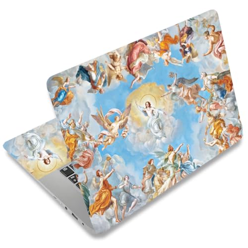 SUPERDANT Laptop Notebook Skin Sticker Cover Decal Renaissance Laptop Protector Notebook PC Computer Art Protector Universal Notebooks Art Decal Fits 12" 13" 13.3" 14" 15" 15.4" 15.6 inch Blue Orange