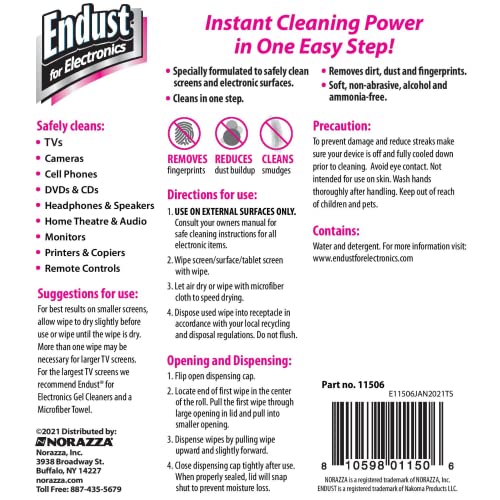 Endust for Electronics Screen Cleaner, Electronic Anti-Static Cleaning Gel & Dusting Multi-Surface Pump Spray, for Plasma, LCD, Tablet, and Computer Screens, Monitor & Keyboard, Phone (11414)