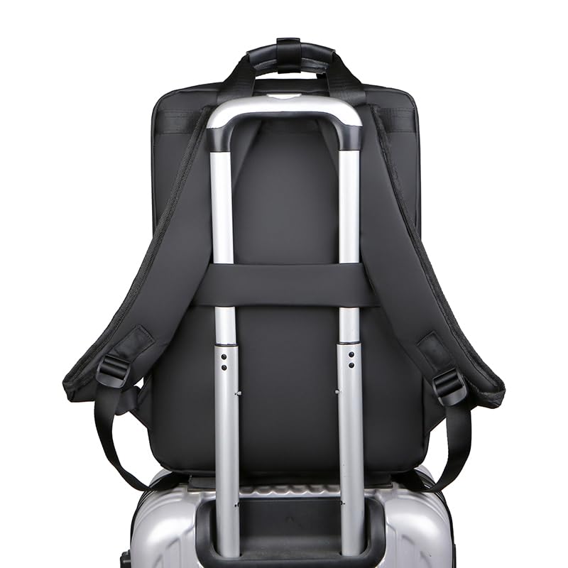 Laptop Backpack for Men 15.6 Inch 16 Travel Large Capacity Purse Computer Bag - color: Black286