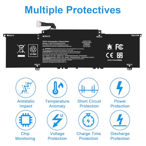 BN03XL Laptop Battery for HP Envy 13 13-BA 13-AR 13-AY 13-ay0xx Envy X360 15 2020 15M-EE 15M-ES 15-ES 15M-EE0013DX 15M-EE0023DX 15m-ee0xxx, HSTNN-OB1O HSTNN-DB9N L73965-271 L76985-271 L77034-005 - size: 10.9*3*0.24inch BN03XL