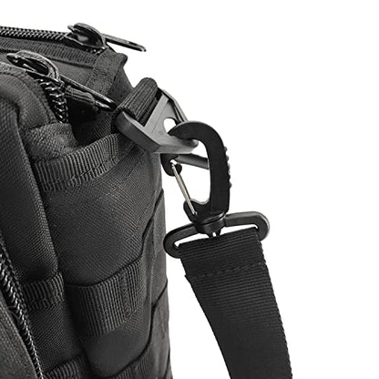 Jaegvida Tactical Briefcases for Men Laptop Bag 14/15.6 Inch Messenger Bag Tablet Shoulder Carrying Case for 14'' and 15.6" - color: Classical Black