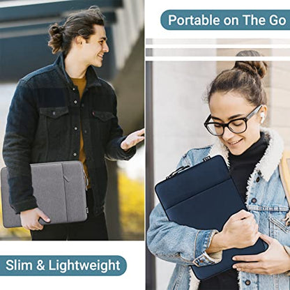 ZYB Laptop Sleeve 15.6 Inch,Waterproof Laptop Case 15.6 Inch for 15-15.6'' Lenovo ThinkPad IdeaPad Acer ASUS HP Dell Chromebook MacBook Pro 15 16 etc Notebook Case 15.6 in with Accessory Bag-Blue | Waterproof Laptop Sleeve 15.6 Inch for 15 Inch Notebook L